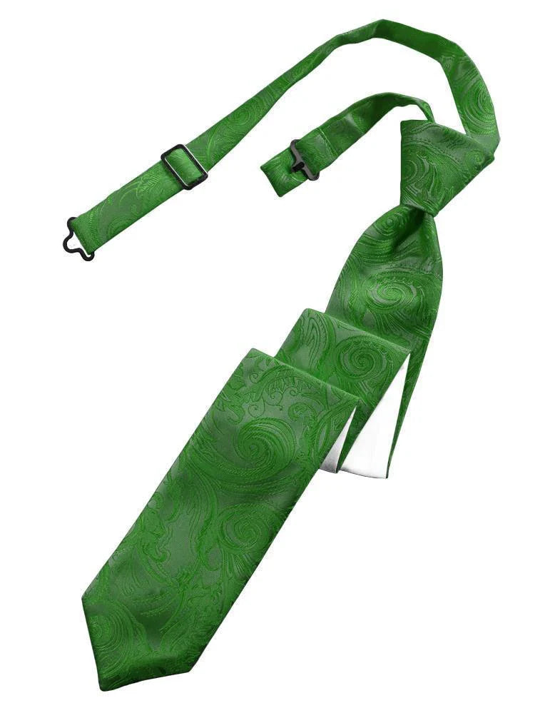 Tapestry Skinny Necktie Pre- Tied Tux-USA