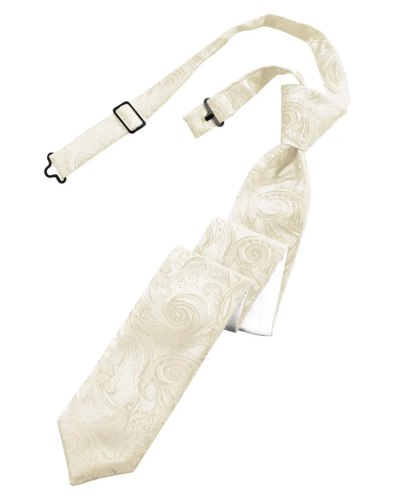 Tapestry Skinny Necktie Pre- Tied Tux-USA