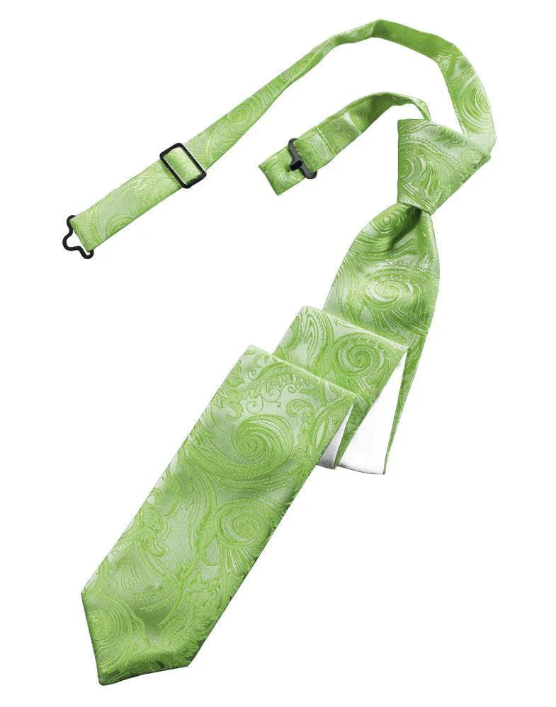 Tapestry Skinny Necktie Pre- Tied Tux-USA