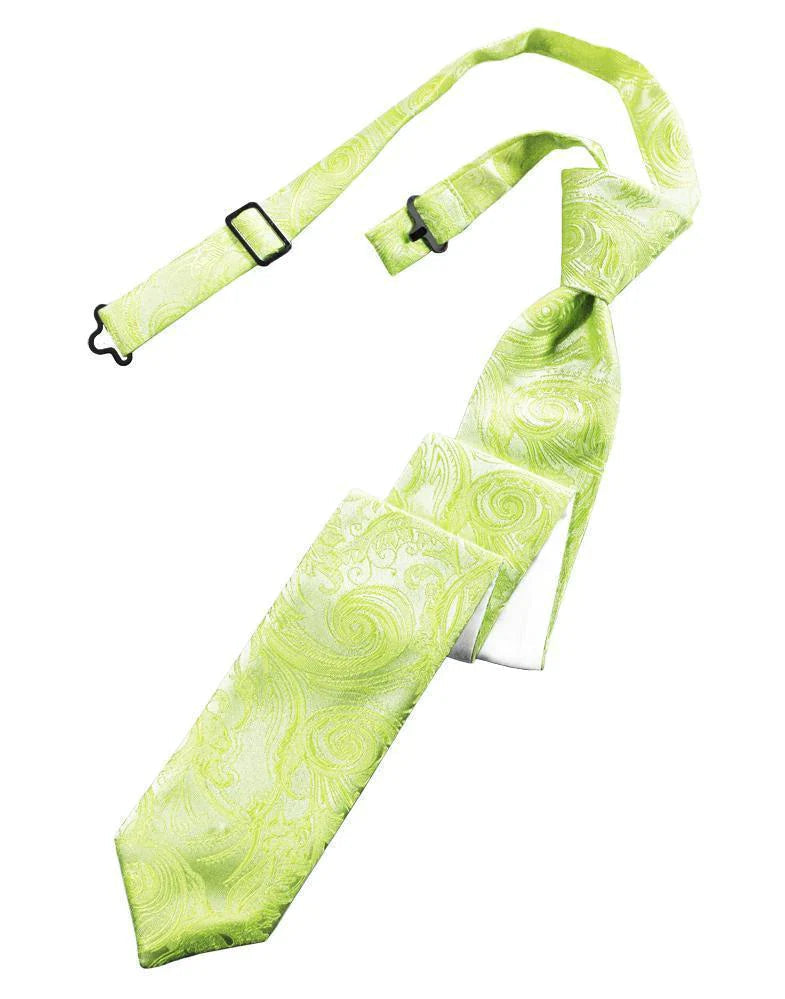 Tapestry Skinny Necktie Pre- Tied Tux-USA