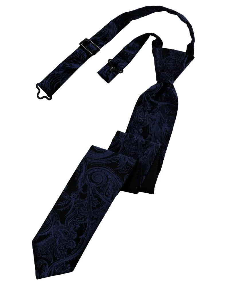 Tapestry Skinny Necktie Pre- Tied Tux-USA