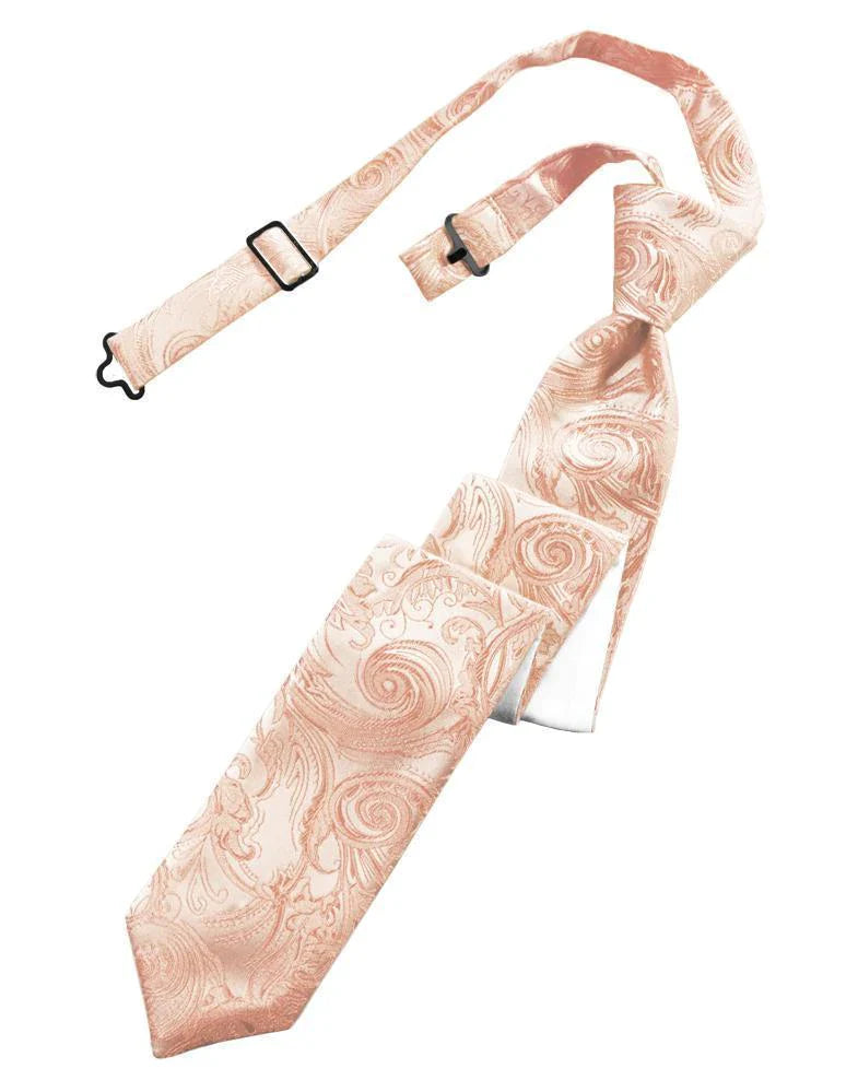 Tapestry Skinny Necktie Pre- Tied Tux-USA