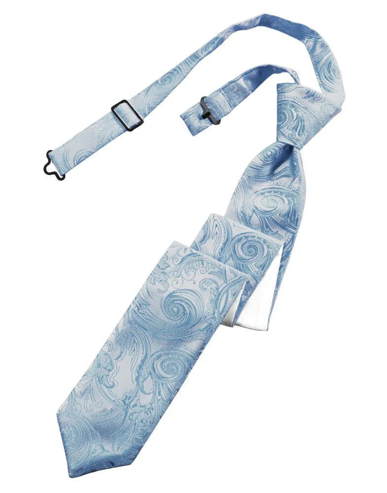 Tapestry Skinny Necktie Pre- Tied Tux-USA