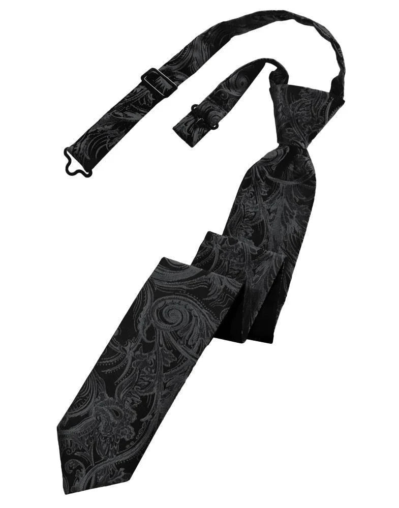 Tapestry Skinny Necktie Pre- Tied Tux-USA