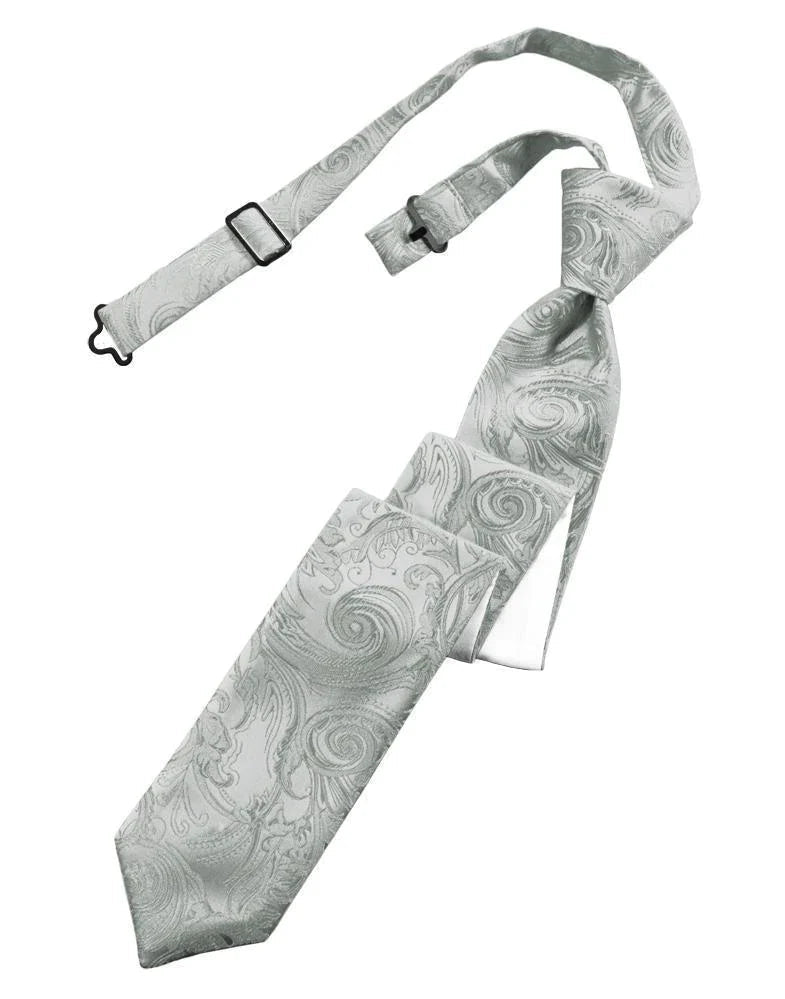Tapestry Skinny Necktie Pre- Tied Tux-USA