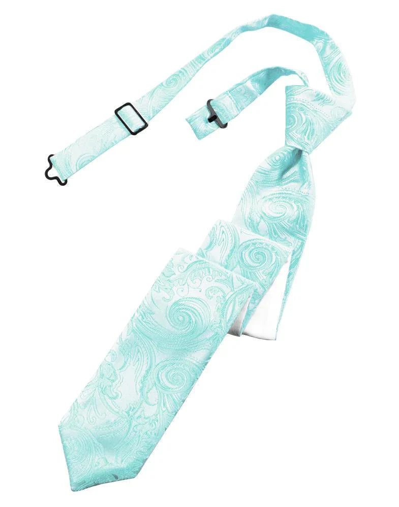 Tapestry Skinny Necktie Pre- Tied Tux-USA