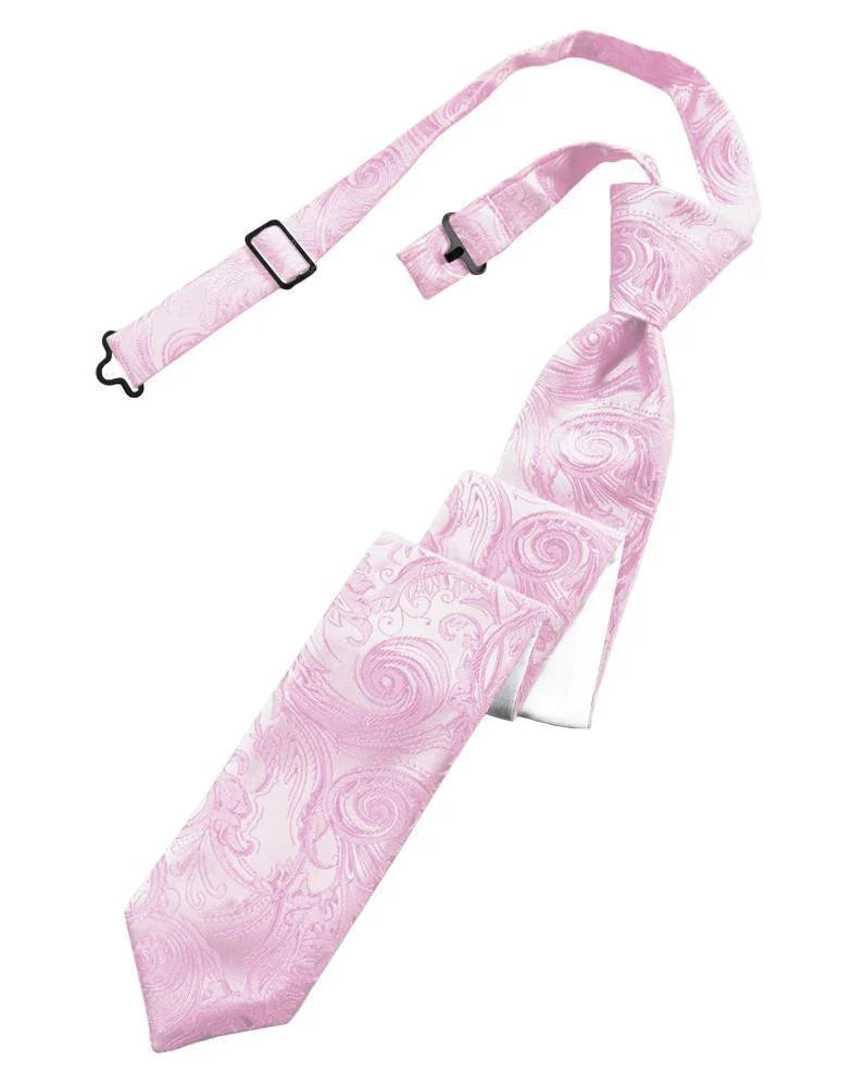 Tapestry Skinny Necktie Pre- Tied Tux-USA