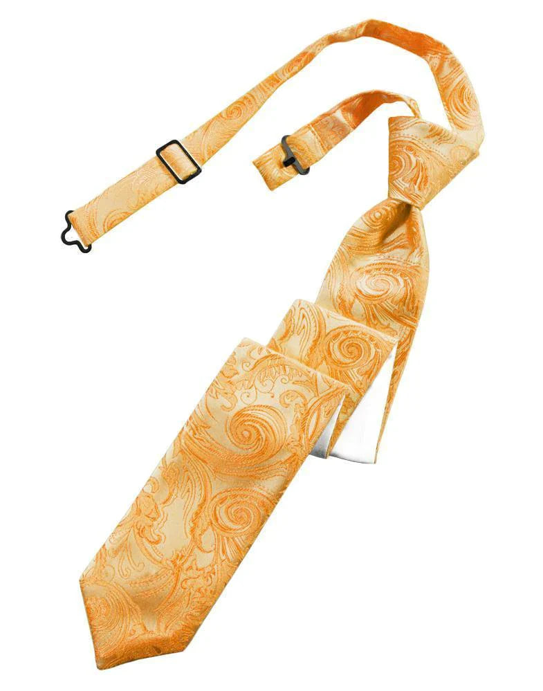 Tapestry Skinny Necktie Pre- Tied Tux-USA