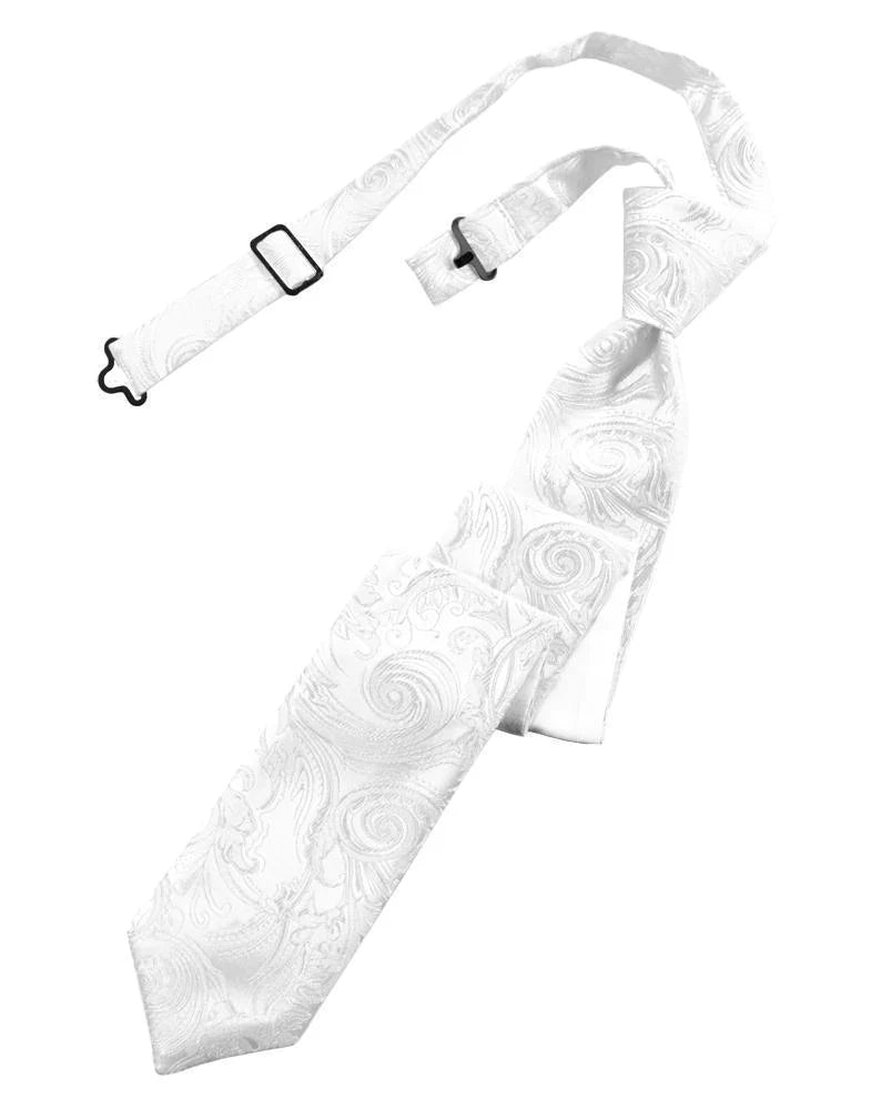 Tapestry Skinny Necktie Pre- Tied Tux-USA