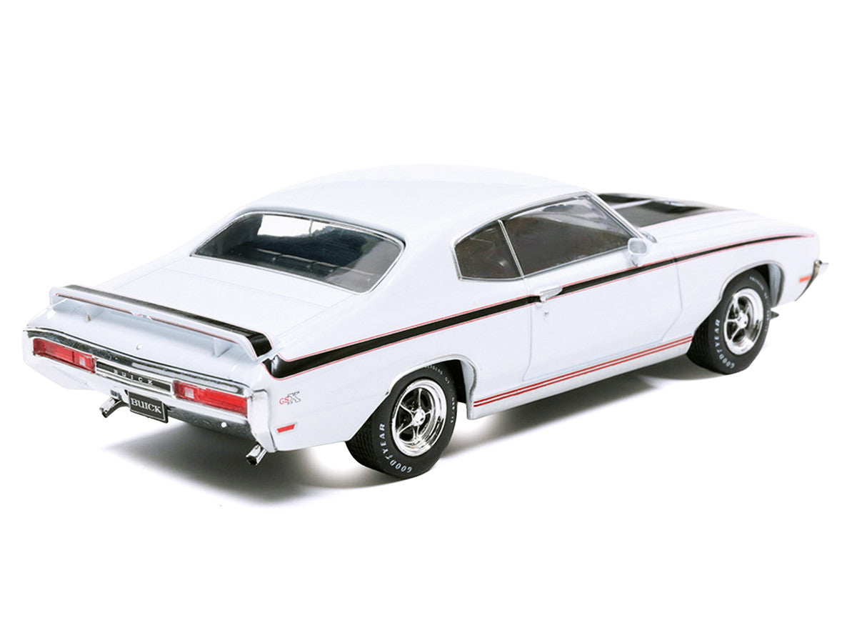 1970 Buick GSX Apollo White with Black and Red Stripes 1/43 Diecast Model by IXO Models IXO