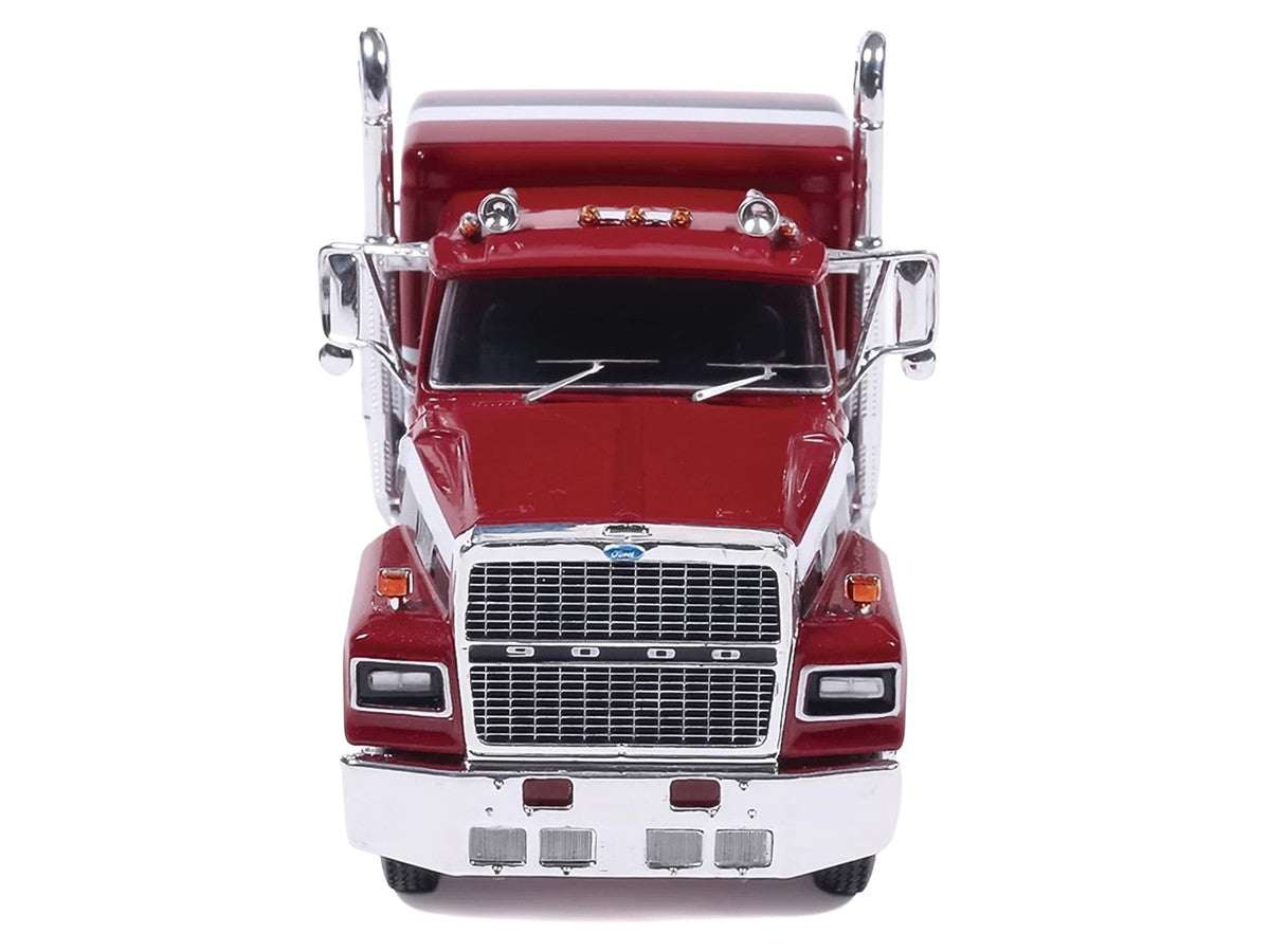 1978 Ford LTL-9000 Truck Tractor Red Metallic with Stripes 1/64 Diecast Model Car by IXO Models IXO