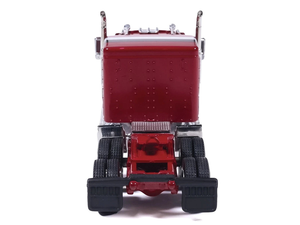 1978 Ford LTL-9000 Truck Tractor Red Metallic with Stripes 1/64 Diecast Model Car by IXO Models IXO
