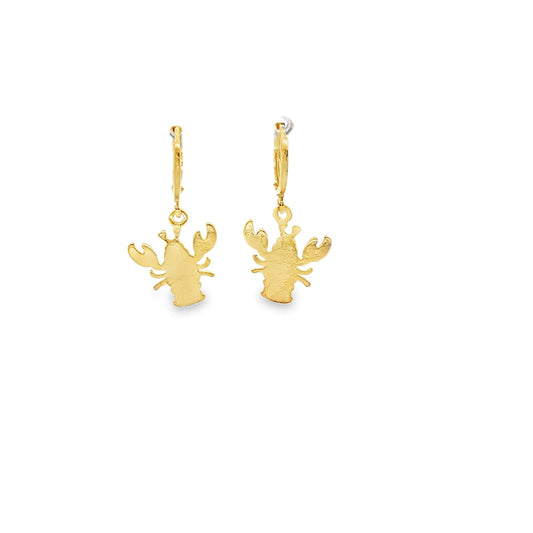 Dangling earrings with marine life pendants –lobster,crab, fish and turtle (K64A-K66A-K67A-K69A)-1
