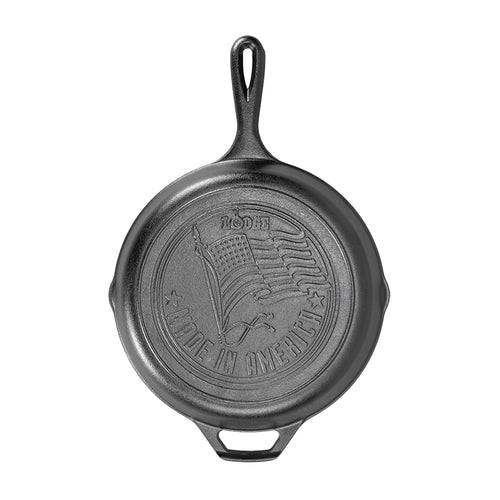 Black 10 inch Lightweight Cast Iron Skillet Set Made in USA-0