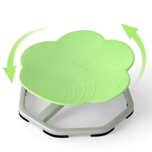 Kids Sensory Swivel Chair Cat Claw 360 Spinning Chair with Non-Slip Metal Base-Green W2B