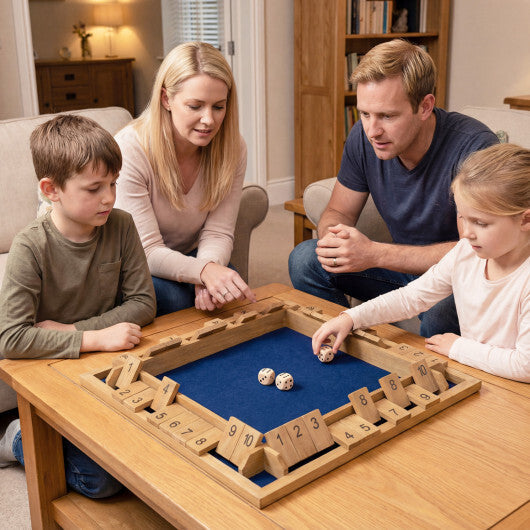 24 Inch Extra-Large Shut The Box Game for 2-4 Players W2B