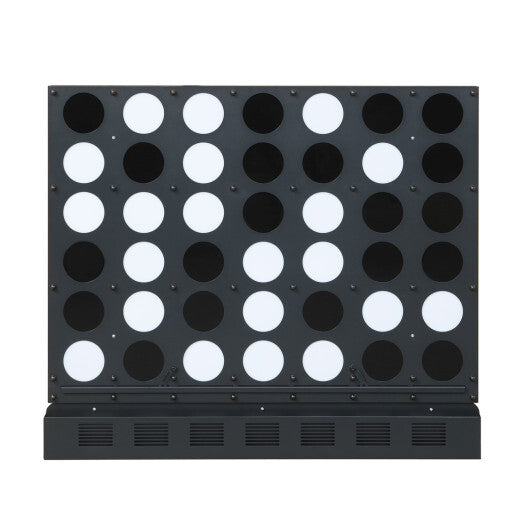 Wall-mounted Jumbo 4-in-a-Row Game with Acrylic Discs-Walnut W2B