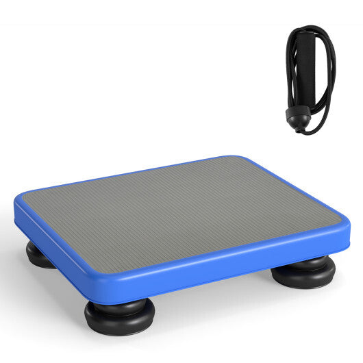 24x20" Kids Rebounder Bouncing Board with Elastic Rope for Ages 3+-Blue W2B