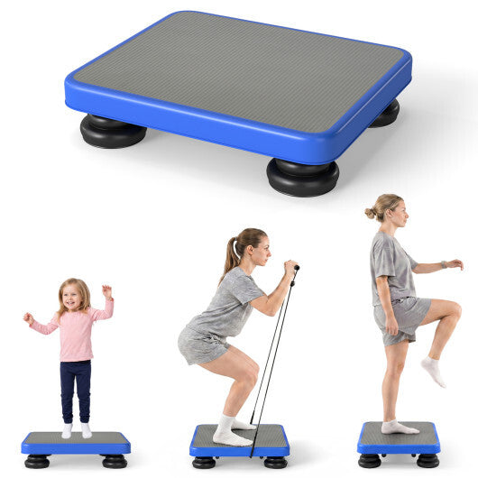 24x20" Kids Rebounder Bouncing Board with Elastic Rope for Ages 3+-Blue W2B