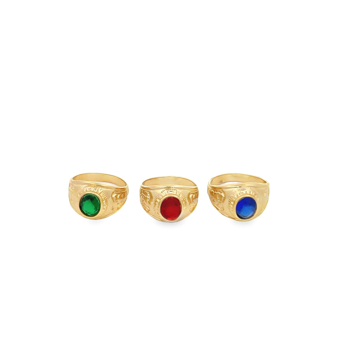 Thick Ring Band With Stone (D89) MIA Jewelry
