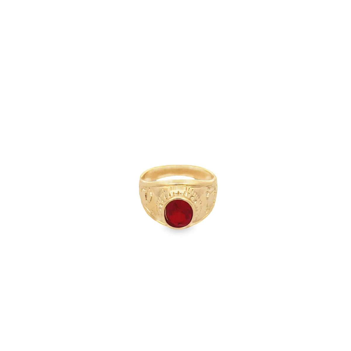 Thick Ring Band With Stone (D89) MIA Jewelry