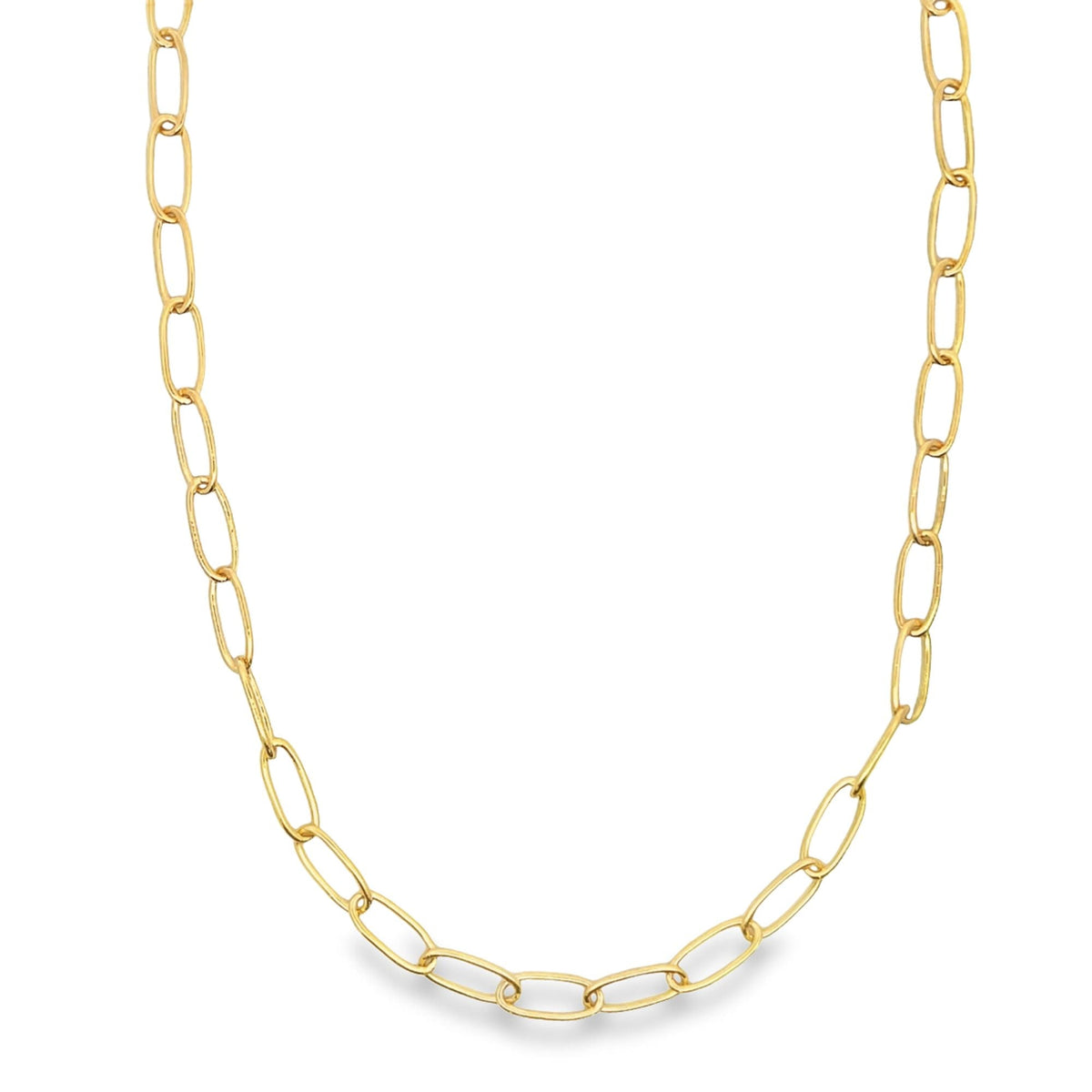 6mm Wide Slim Dainty Paperclip Chain (F151/I388) MIA Jewelry