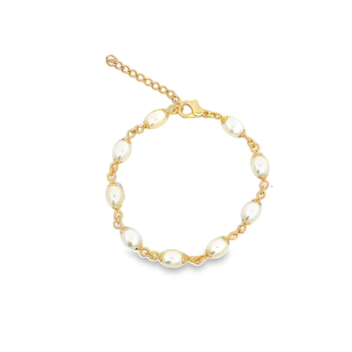 Oval Pearl Bracelet (I95) MIA Jewelry