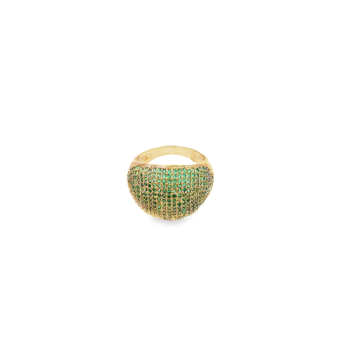 Colored CZ Paved Thin Dome Ring (D19) MIA Jewelry