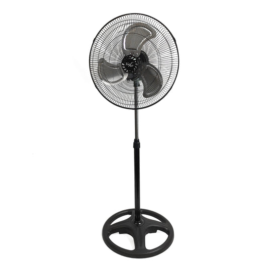 Vie Air 18 Inch Industrial Heavy Duty Pedestal Oscillating Metal Stand Fan W2B
