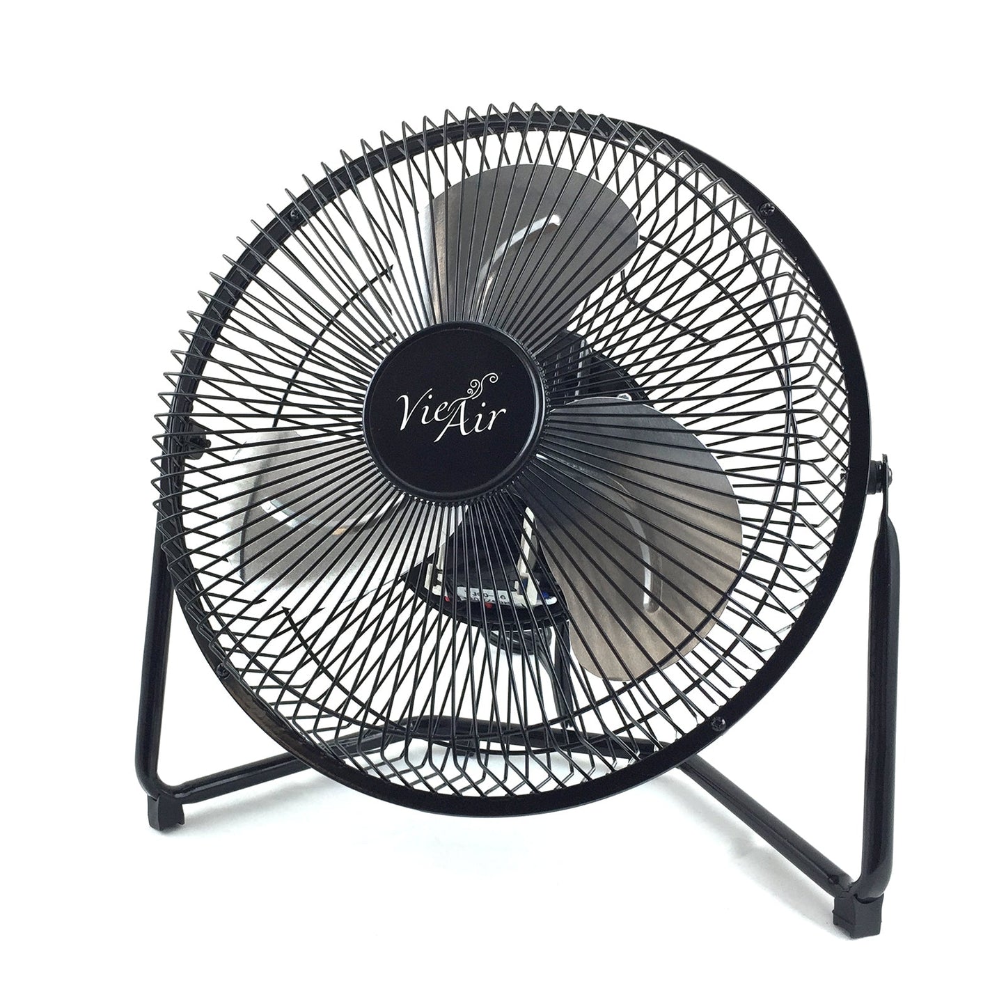 Vie Air 9 Inch High Velocity Tilting 3 Speed Metal Floor Fan W2B