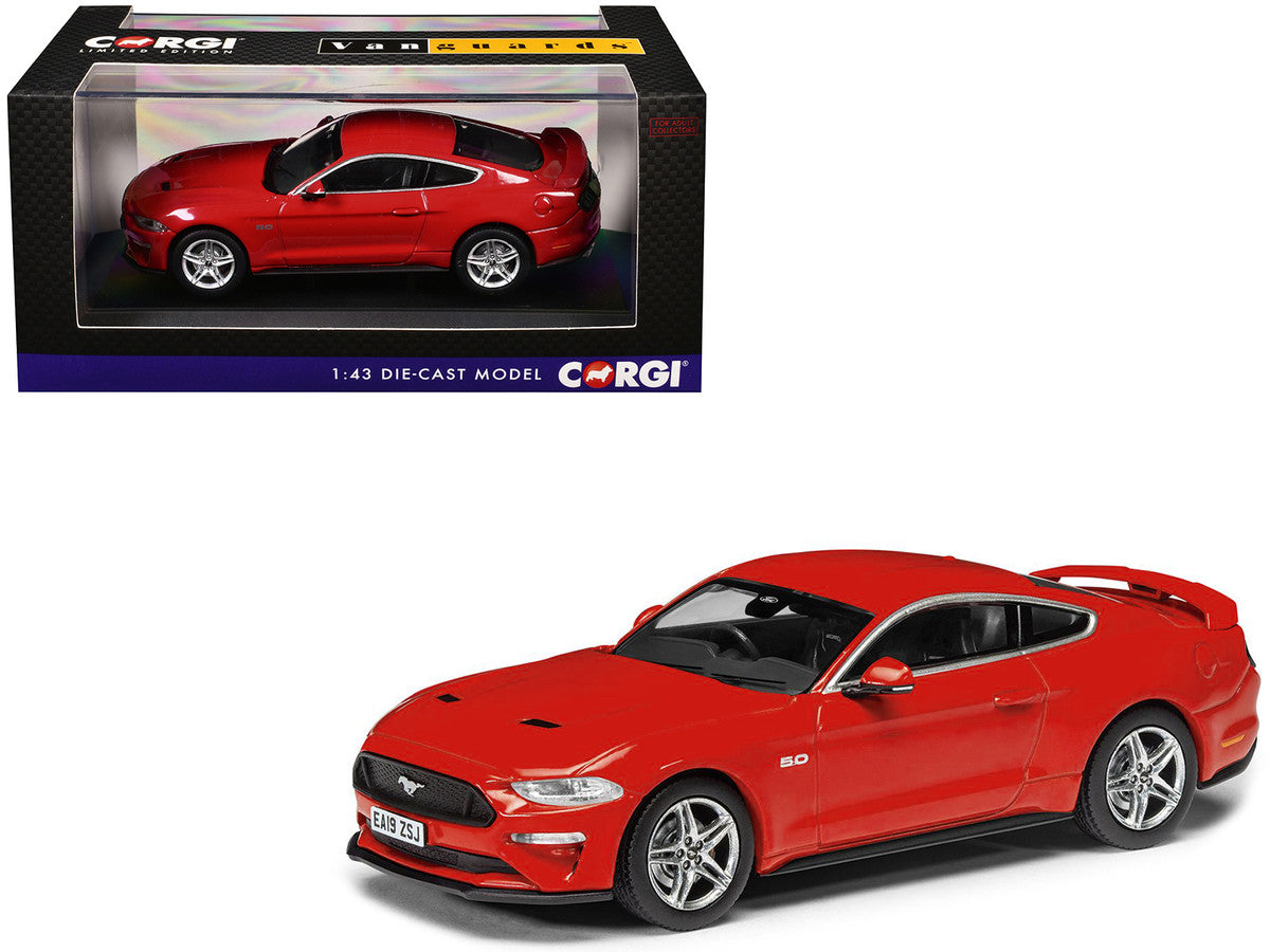 Ford Mustang Mk6 GT Fastback 5.0 RHD (Right Hand Drive) Race Red "Vanguards" Series 1/43 Diecast Model Car by Corgi Corgi