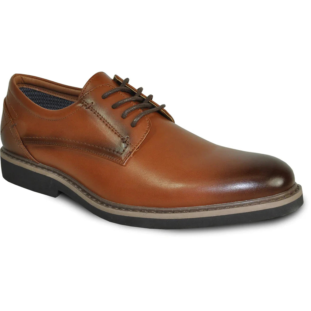 "Vallo-1P" Brown Matte Vangelo Tuxedo Shoes Tux-USA