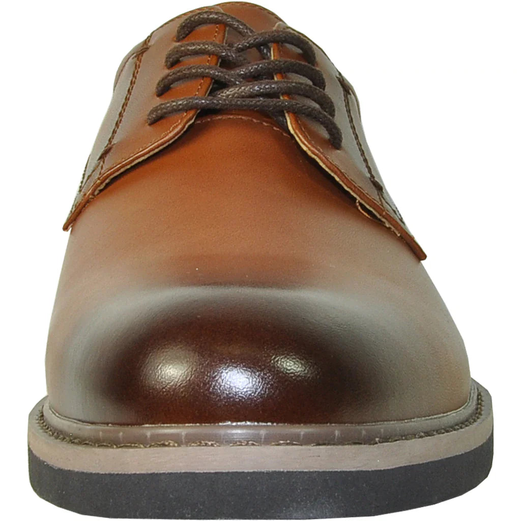 "Vallo-1P" Brown Matte Vangelo Tuxedo Shoes Tux-USA