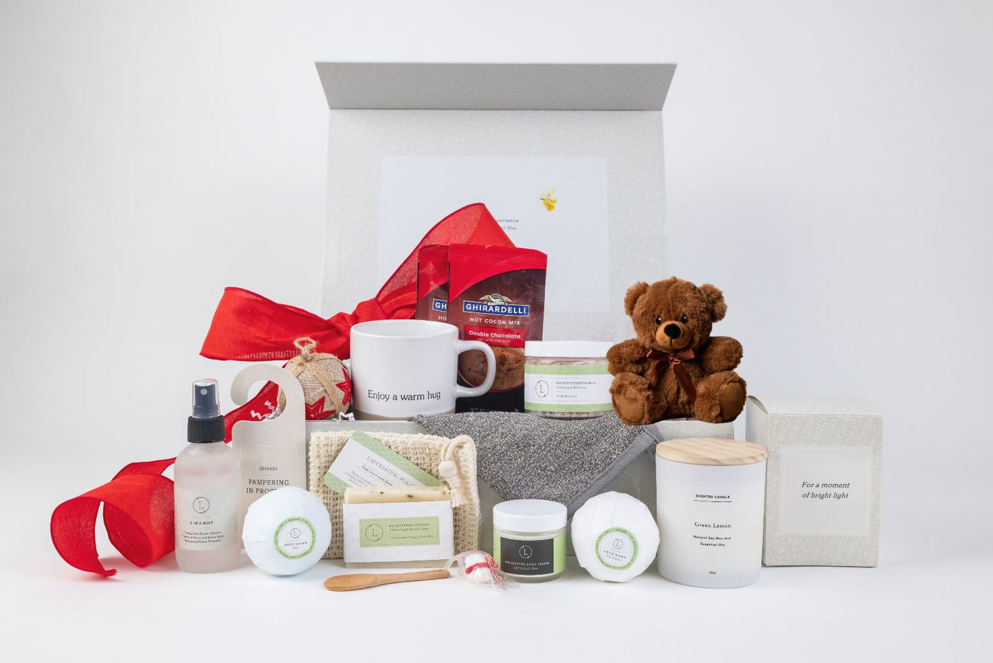 Sending MOM a BIG hug Luxury Gift Spa Set - Full on Pampering for Mother's day Lizush soap