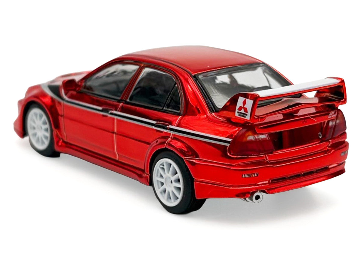 Mitsubishi Lancer Evolution VI RHD (Right Hand Drive) "Tommi Makinen Edition" Red Chrome "Hobby Expo China 2026" 1/64 Diecast Model Car by Works Model-3