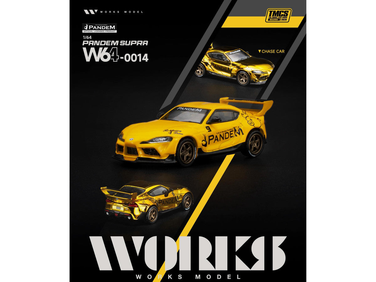 Pandem Supra Yellow "The Model Car Show Malaysia 2026" 1/64 Diecast Model Car by Works Model Works
