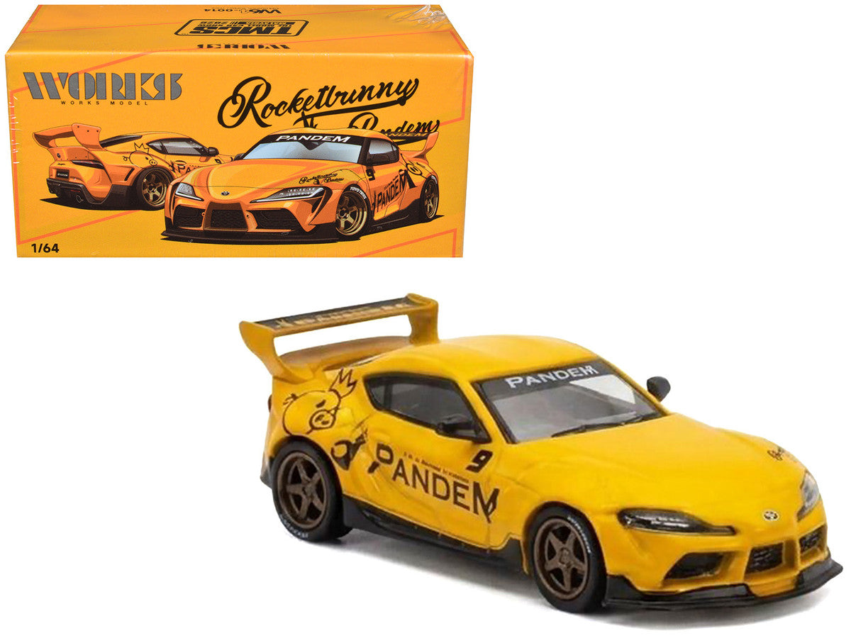 Pandem Supra Yellow "The Model Car Show Malaysia 2026" 1/64 Diecast Model Car by Works Model Works