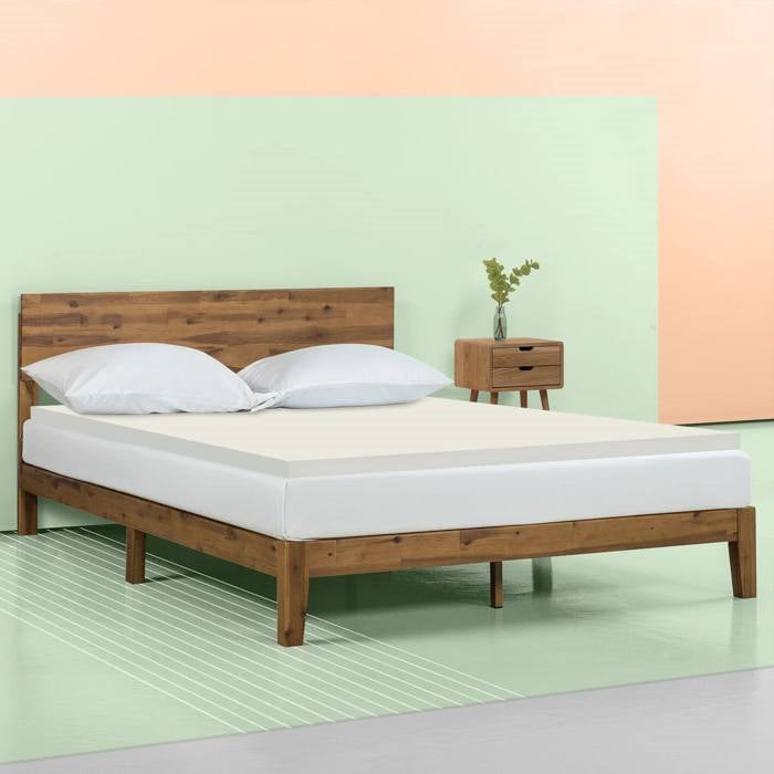 Twin Size 2 Inch Thick Plush High Density Foam Mattress Topper - Medium Firm FastFurnishings