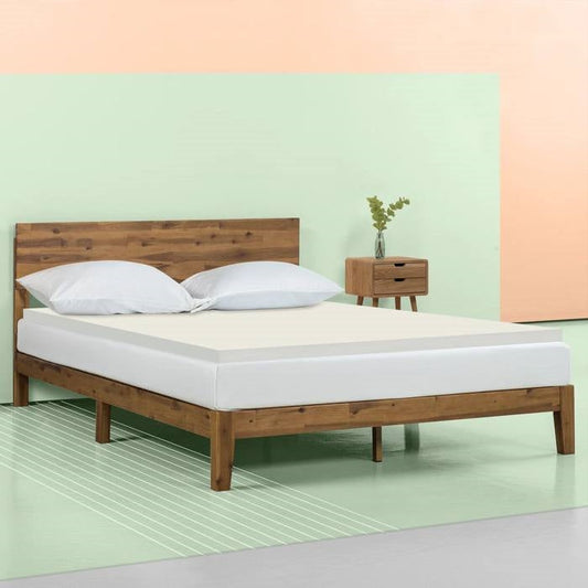 Twin Size 2 Inch Thick Plush High Density Foam Mattress Topper - Medium Firm FastFurnishings