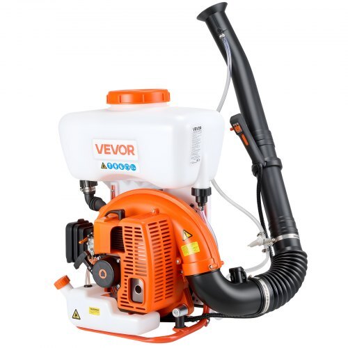 Backpack Fogger Sprayer, 63CC 3HP Engine, Gas Powered Fogger Sprayer with 4 Gallon Tank, Powder and Liquid Mister Duster System for Effective Fleas Ticks Critters Control, Gardening & Farming W2B