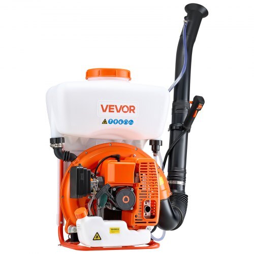 Backpack Fogger Sprayer, 63CC 3HP Engine, Gas Powered Fogger Sprayer with 4 Gallon Tank, Powder and Liquid Mister Duster System for Effective Fleas Ticks Critters Control, Gardening & Farming W2B