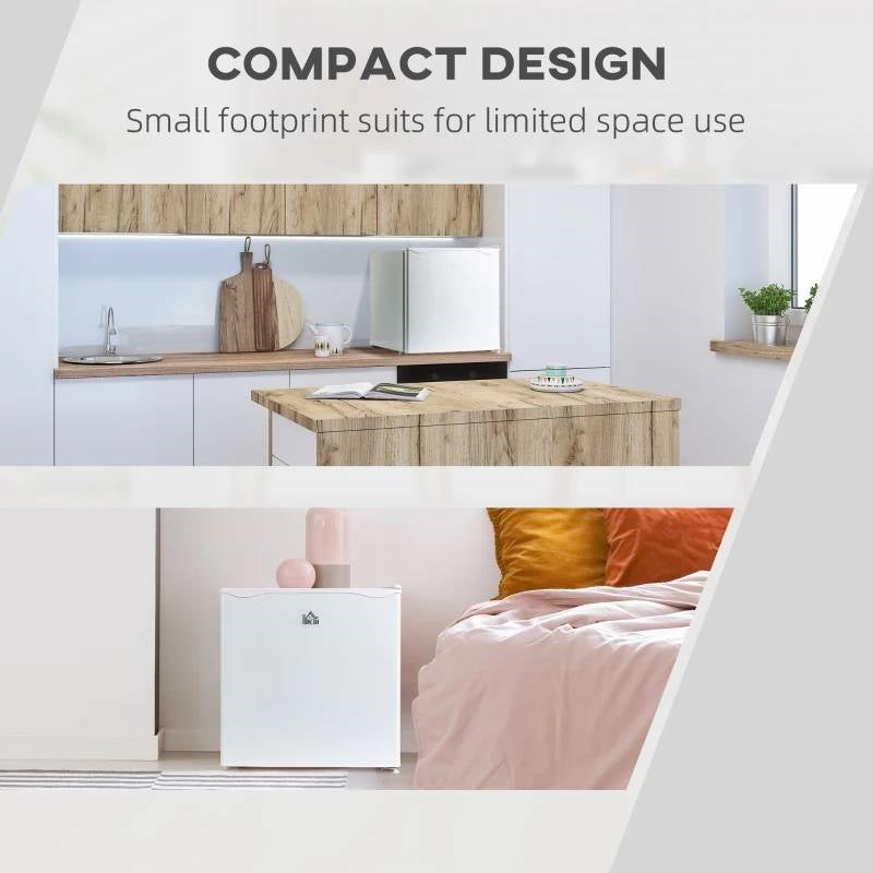 Compact Countertop Upright Mini Freezer 1.1 Cu.Ft, White FastFurnishings