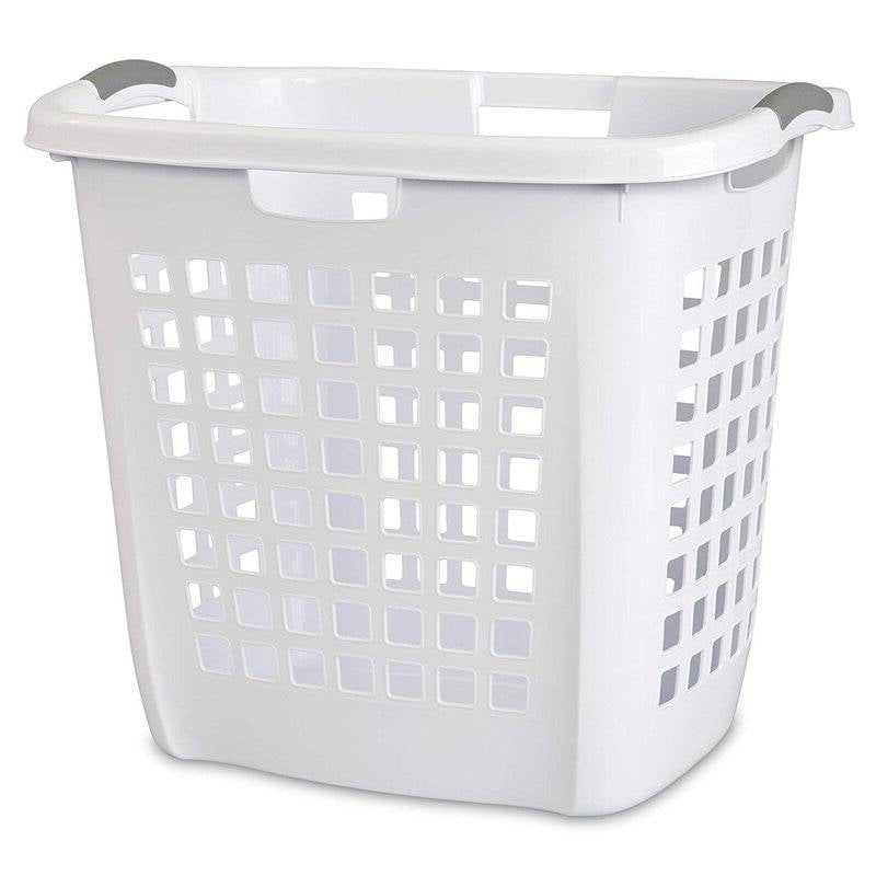 Set of 4 Heavy Duty Plastic Laundry Hamper Dirty Clothes Basket FastFurnishings