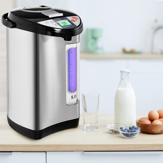 Costway 5-Liter LCD Water Boiler and Warmer Electric Hot Pot Kettle Hot Water Dispenser W2B