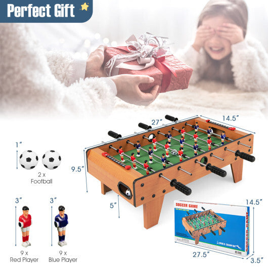 Costway 27'' Foosball Table Competition Game Room Soccer football Sports Indoor w/ Legs W2B