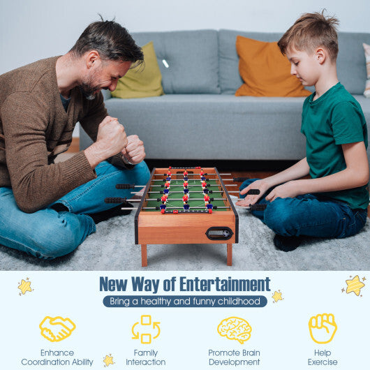 Costway 27'' Foosball Table Competition Game Room Soccer football Sports Indoor w/ Legs W2B