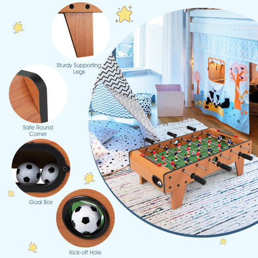 Costway 27'' Foosball Table Competition Game Room Soccer football Sports Indoor w/ Legs W2B