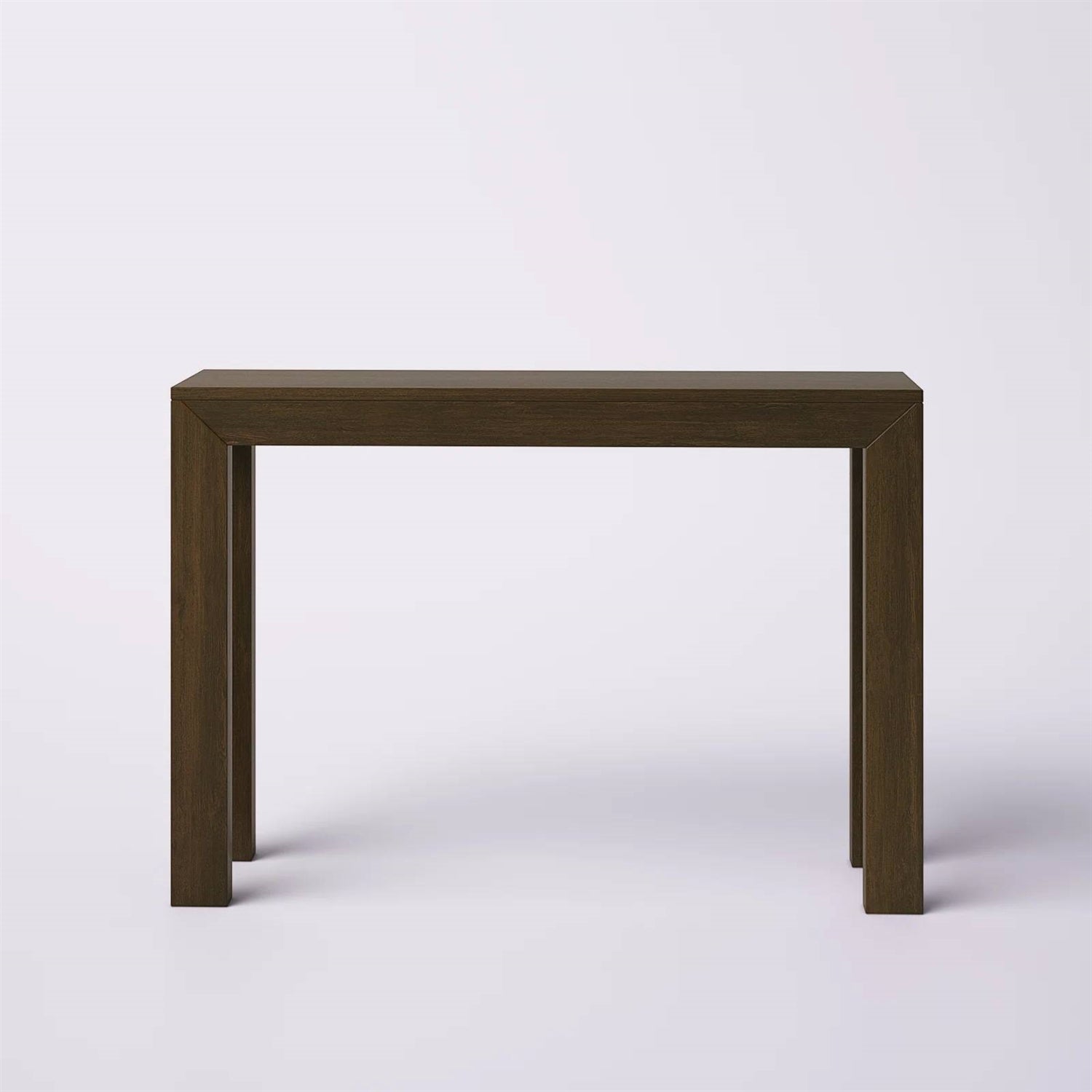 Solid Wood Modern Accent Console Table / Sofa Table in Dark Brown Walnut Finish FastFurnishings
