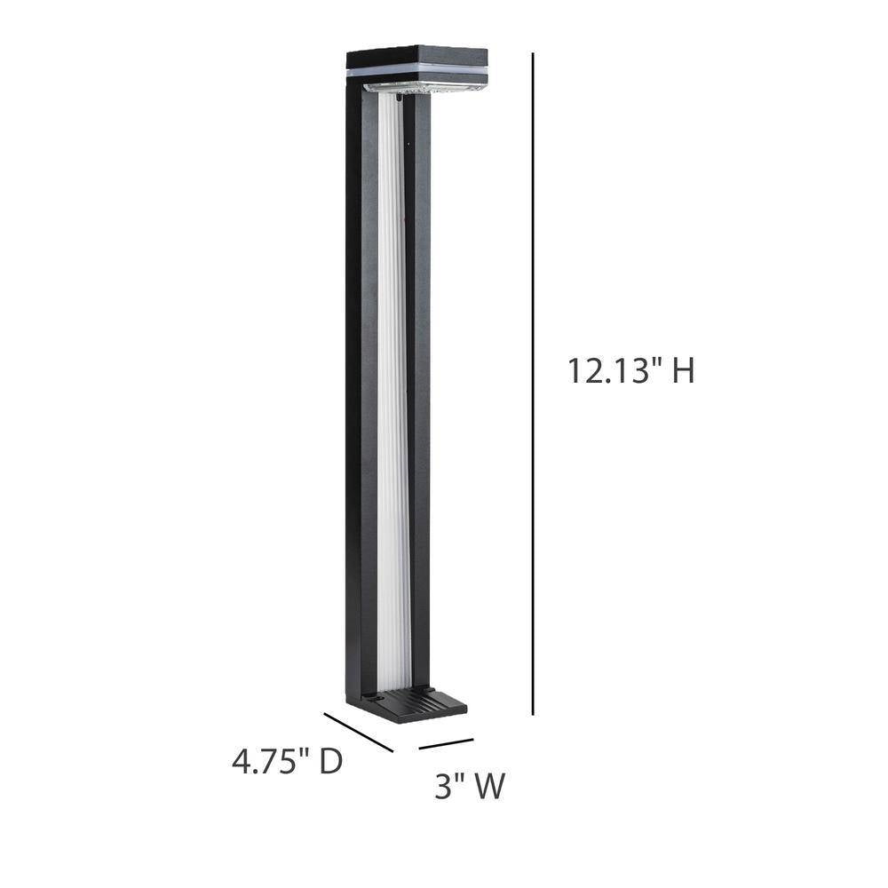 Set of 2 - Modern Outdoor Solar Light White LED Path Outdoor Yard Lighting FastFurnishings
