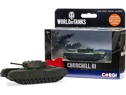 Churchill Mk III Infantry Tank USSR "World of Tanks" Video Game Diecast Model by Corgi